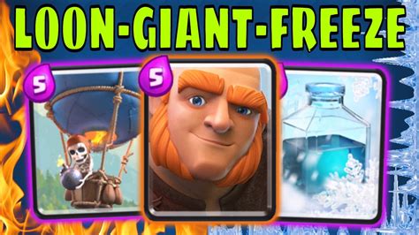 retro giant loon freeze|Best Clash Royale Decks with Freeze .